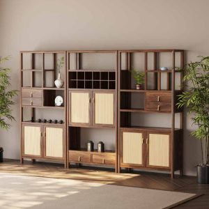 Kệ trang trí gỗ tự nhiên - WG-26901-LMR