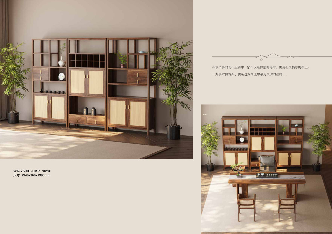 Kệ trang trí 一方实木 - WG-26901-LMR - ảnh chi tiết
