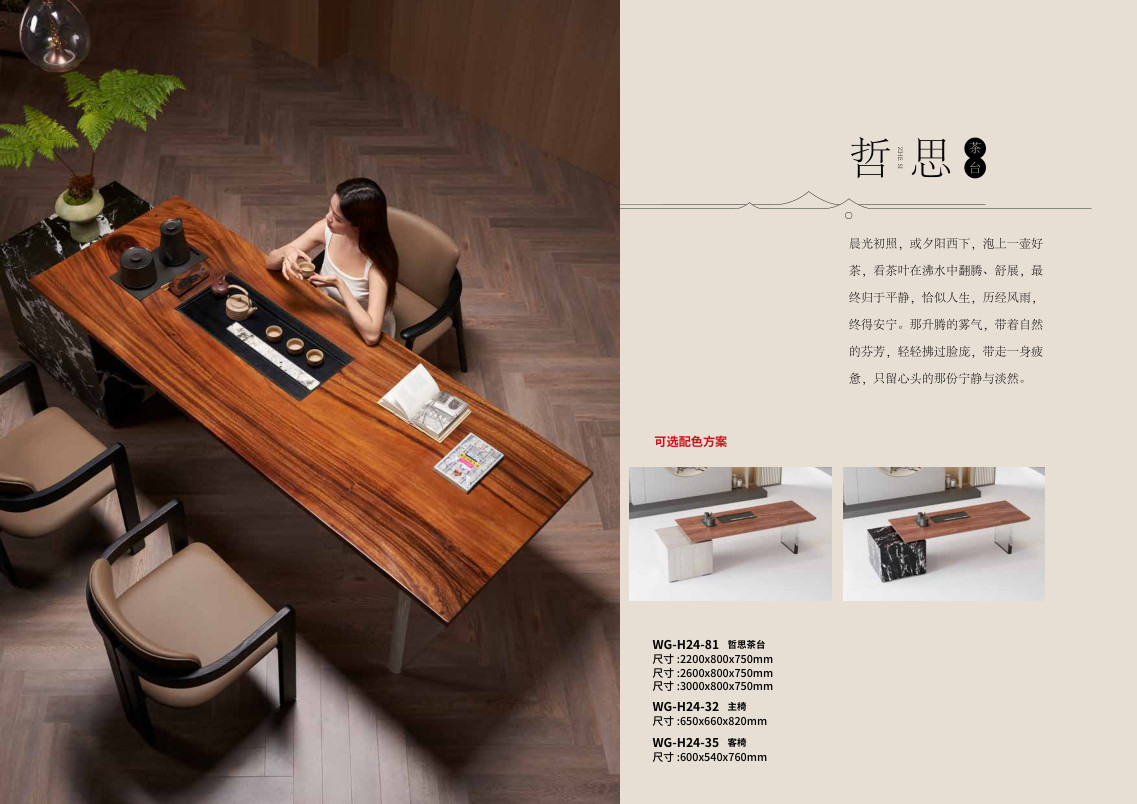 Bàn trà Triết Tư - WG-H24-81 - ảnh chi tiết