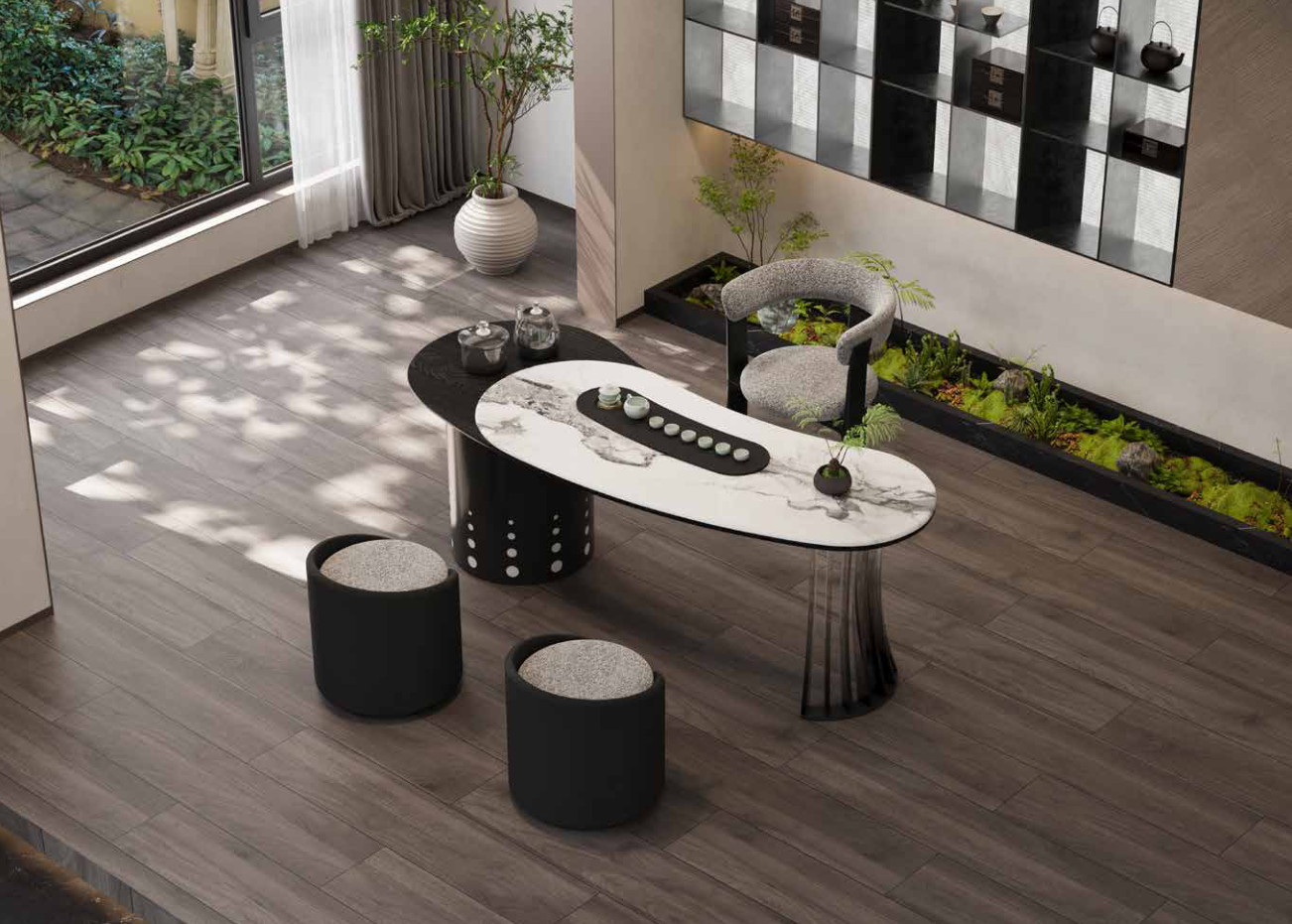 Bàn trà Dao Nguyệt - WG-25718 - ảnh chi tiết